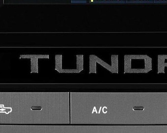 Calcomanías de vinilo fundido premium con letras para el tablero de la Tundra 2014-2021
