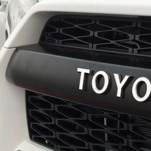 Premium Cast Vinyl Decal Letter Inlays for 2015-2025 4Runner TRD PRO Grille