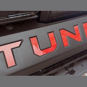 Premium Cast Vinyl Decal Letter Inserts for 2022-2026 Tundra Front Bumper