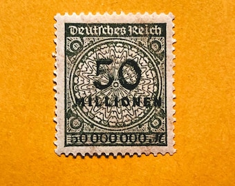 1922年ドイツ切手：ポストホルン、30タウフェント、100万マルク - Etsy