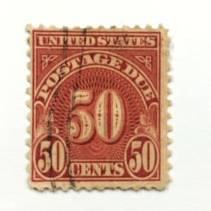 1931 U.S. 50c Postage Due; Scott #J86, Used, V/F partial grill, NH, NG