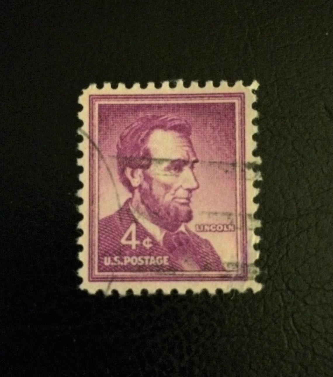 U.S. President Abraham Lincoln 4c Stamp Liberty Series Red Etsy