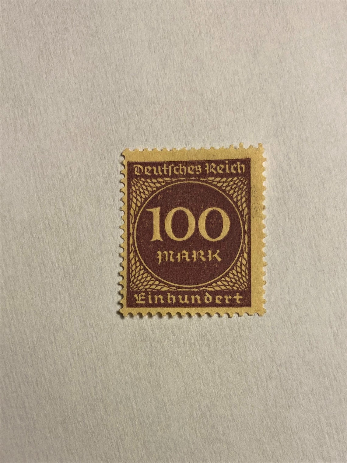 Briefmarke Deutsches Reich 100 Mark Issued 1923 Never Used Etsy Briefmarke Deutsches Reich 100 Mark Issued 1923 Never Used Etsy