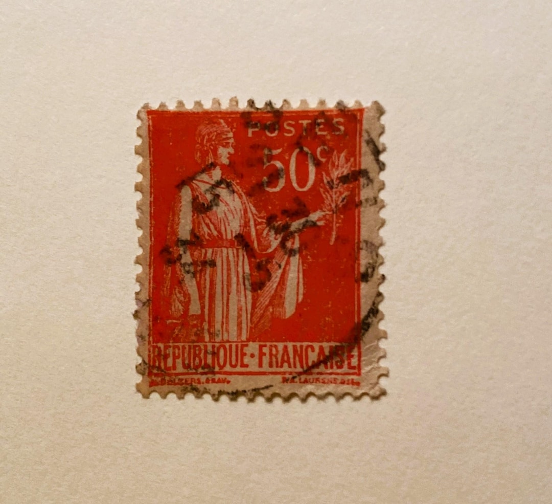 Republique Francaise 50f Stamp; Rose Red; 1933 Circa; F/NH, NG