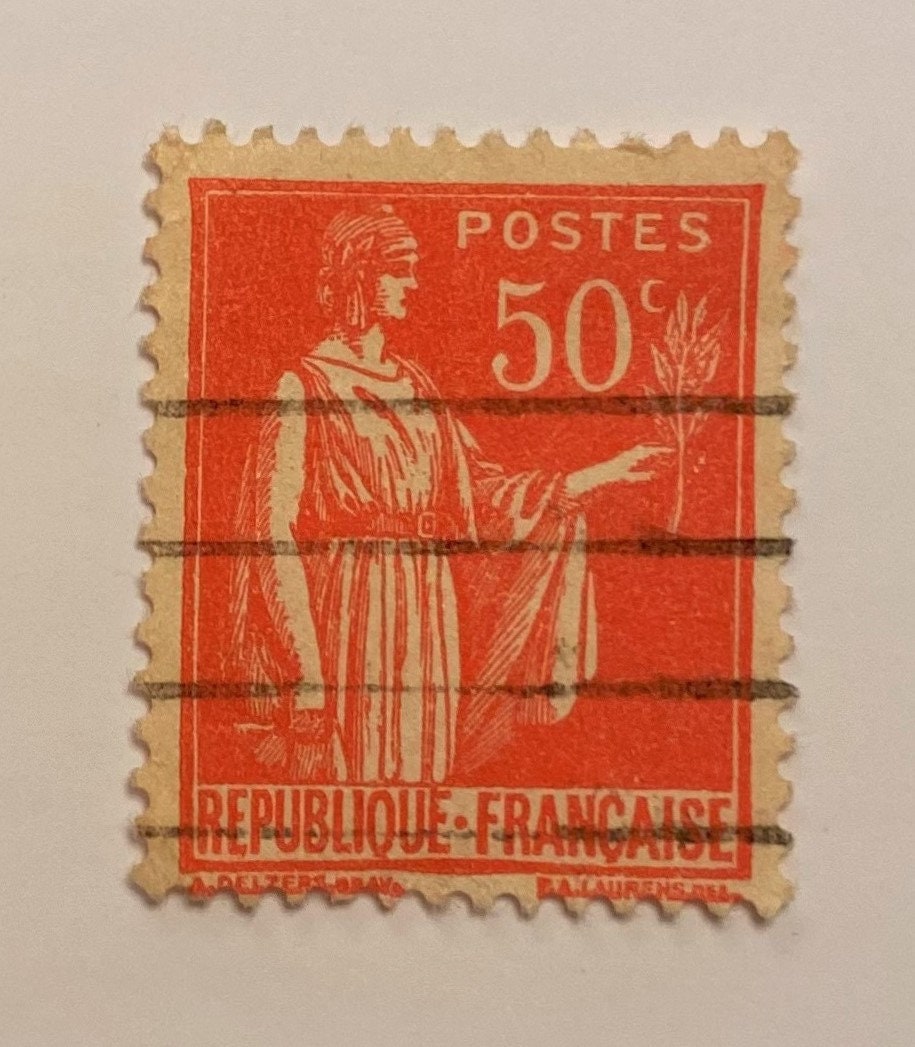 France Post Stamp RARE; Vintage Retro French POSTES