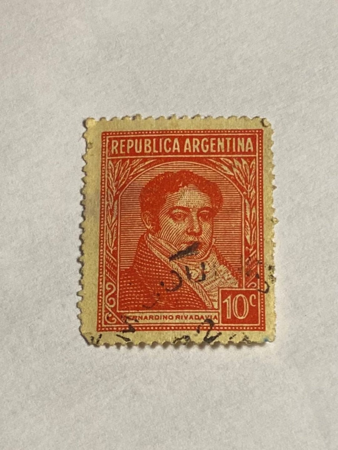 アルゼンチン共和国切手。ベルナルディーノ・リバダビア(1780 アルゼンチン共和国切手。ベルナルディーノ・リバダビア(1780