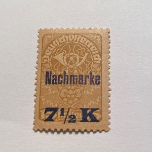 Austrian 'Postage Due"; 1920s Nachmarke 7-1/2 K, Scott #J102/A43; M/NH OG