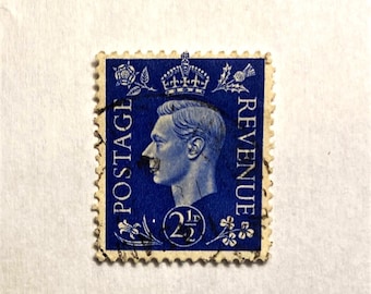 ジョージ6世切手：1937年 赤茶色 1 1/2ペニー、スコット #237 - Etsy 日本