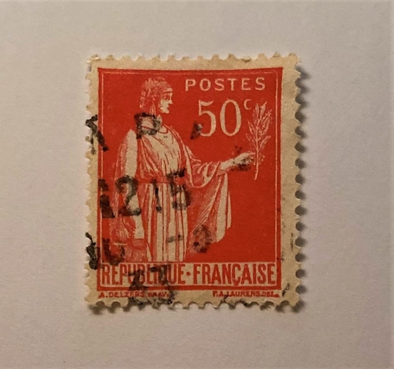 フランス郵便切手; ヴィンテージ レトロ フランス語 POSTES