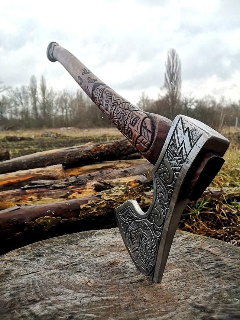 Viking Axe THOR Viking Axe Steel Hatchet Axe With Etsy