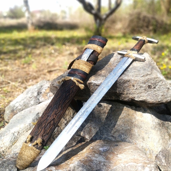 Medieval viking sword, viking sword, medieval handmade sword, vikings  sword, hand forged sword, runic sword, runes