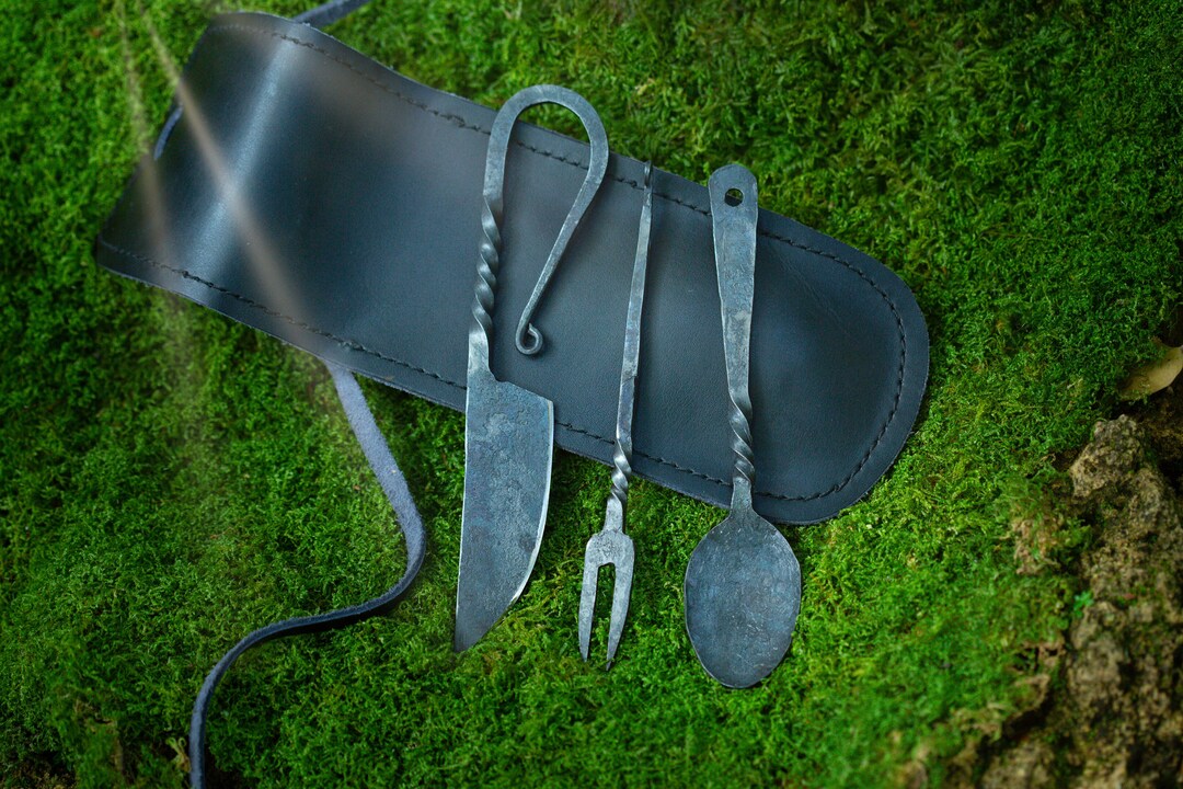Viking Cutlery Set, Hand Dining Set, Viking Cutlery, Medieval