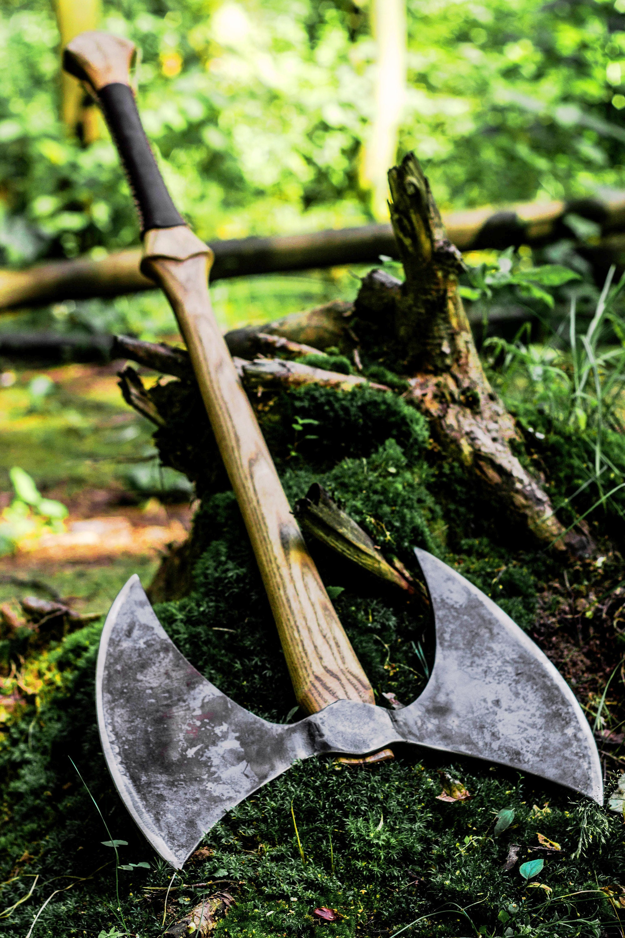 Double Sided Berserk Axe Viking Battle Axe Viking Axe Etsy Double Sided Berserk Axe Viking Battle Axe Viking Axe Etsy