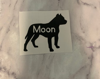 Personalized pitbull decal!