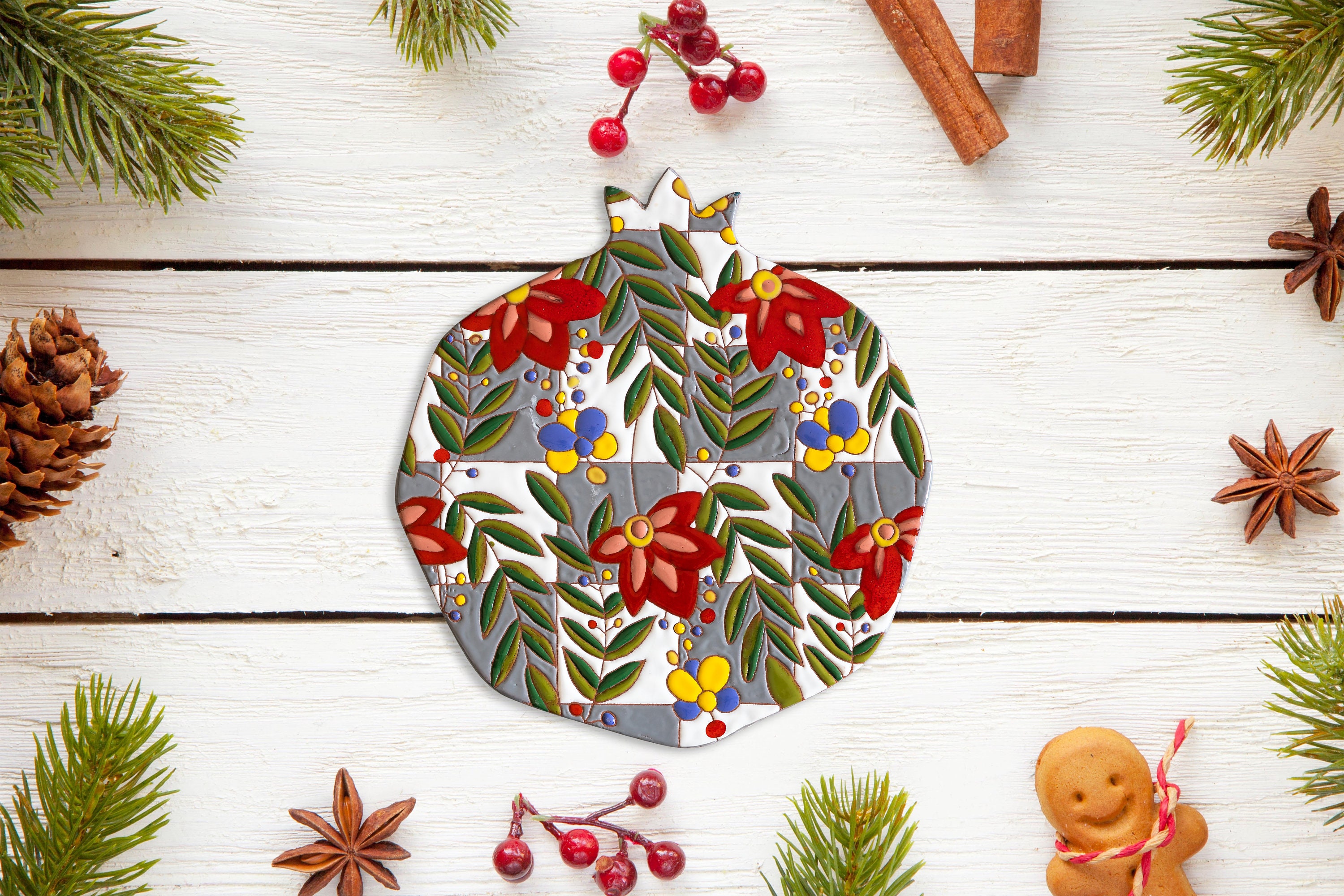 Tabla de quesos de cerámica / Tabla de quesos de cerámica hecha a mano