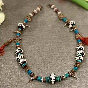 Artisanal Handcrafted Necklace with Indigenous & Tribal Beads