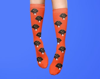 Personalised Socks with Dog Face on - Pets face, Personalised Gift, Customisable Socks, Custom socks, Personalised Socks, Personalised Gift