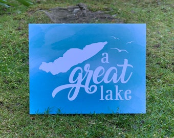 A Great Lake Greeting Card