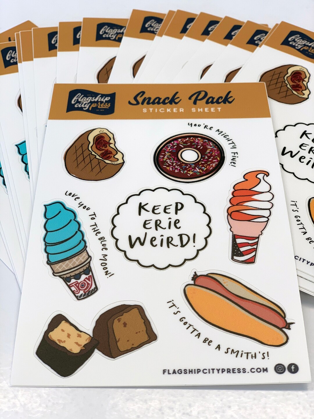 Snack Sticker Singular 3-pack Snack Sticker Sheets - Etsy