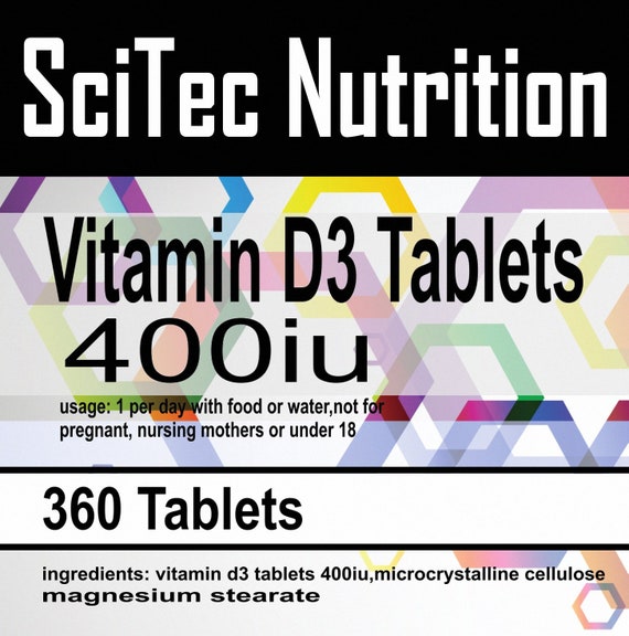 Vitamin D3 Tablets 400iu 360 Tablets X 360