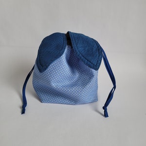 Bunny Ear Drawstring Pouch, Drawstring Bags, Project Bag, Storage Bag, Cute Bag,