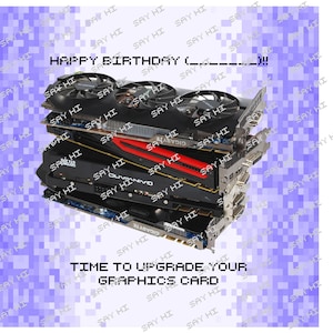 8-bit gaming birthday card