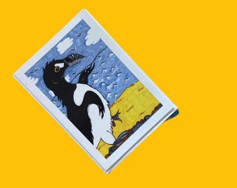 Greetings Card featuring Aukid the Great Auk