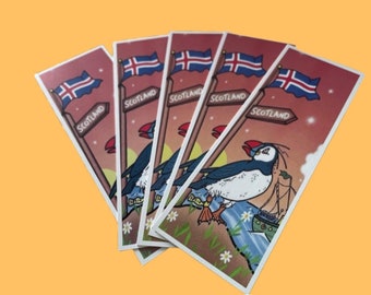 Park the Puffin bookmark - depicted from Book 1 of the series