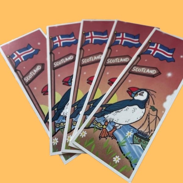 Park the Puffin bookmark - depicted from Book 1 of the series