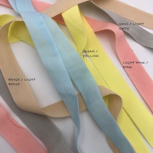 fold-over elastic (to fold) 15mm - lingerie, sewing and DIY creative hobbies