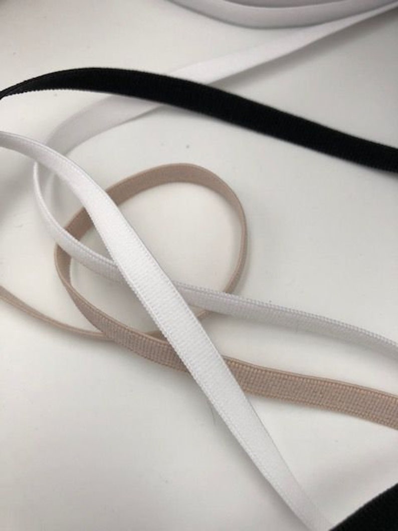 Elastiques plats spécial lingerie 6mm Flat elastic for lingerie making 6mm couture lingerie image 3