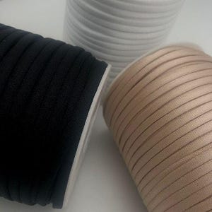 Elastique spaghetti 5mm pour soutien gorge - spaghetti elastic 5mm for bramaking - lingerie DIY