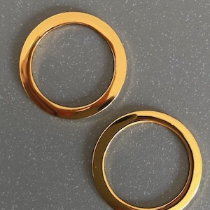 Swimsuit rings GOLD (pair) - swimwear ring GOLD (pair) - DIY