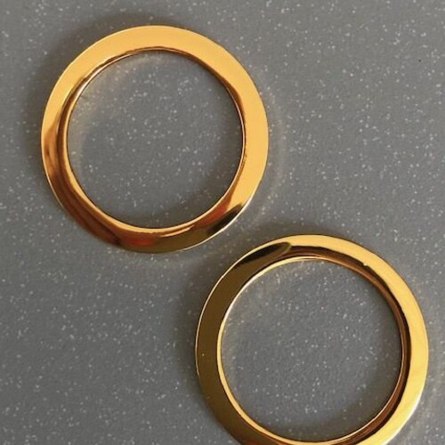 Light Gold Swimsuit Ring 24 Mm 1 Pair Swimwear Rings Etsy