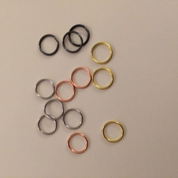 Anneaux et régleurs 10mm pour soutien gorge et lingerie 10 pièces - rings and sliders 10 units- lingerie DIY