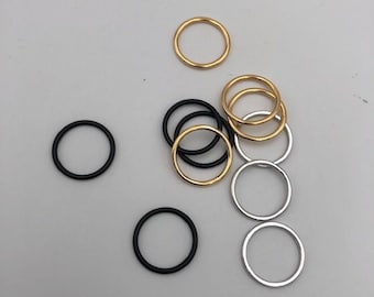 anneaux et régleurs 15mm pour soutien gorge et lingerie 10 pièces - 15mm rings and sliders 10 units- lingerie DIY