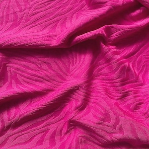 Fuchsia Jacquard Badeanzug Stoff 50cm Breite 140cm - Badeanzug Stoff Lurex (0,55yd x 1,4yd) - DIY
