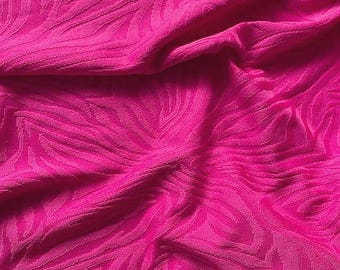 fuchsia jacquard swimsuit fabric 50cm width 140cm - swimsuit fabric lurex (0.55yd x 1.4yd) - DIY