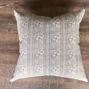 The Chiang Mai pillow cover, Hmong pillow , Hmong cushion , Cotton woven batik  blocked pattern and pretty ,From Chiang Mai Thailand