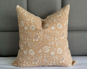 Handmade Hmong Pillow Cover, Chiang Mai Batik Cotton, Floral Print