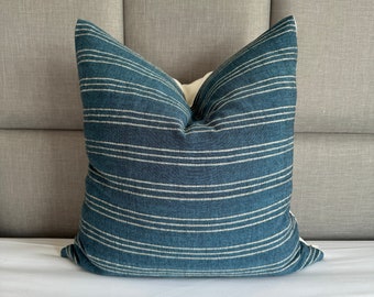 Handwoven Cotton Pillow Cover, Striped Hmong Design