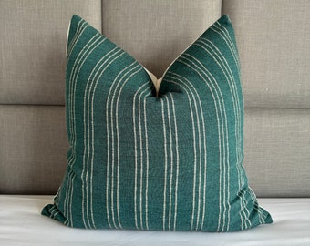 Handwoven Hmong Cotton Pillow Cover, Striped Accent Pillow