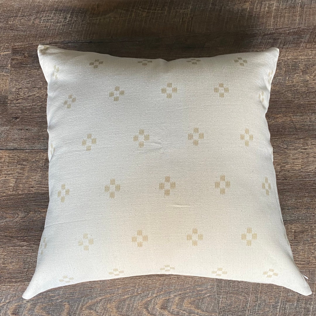 The Chiang Mai Pillow Cover, Hmong Pillow , Hmong Cushion , Cotton Woven Batik Blocked Pattern
