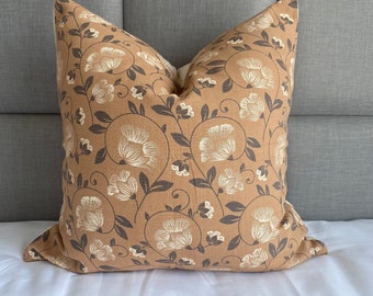 Handmade Floral Batik Cotton Pillow Cover, Chiang Mai
