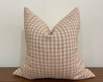 Handwoven Plaid Cotton Pillow Cover, Chiang Mai Accent Pillow