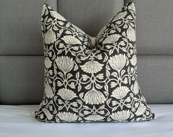 Handmade Hmong Batik Pillow Cover, Chiang Mai Cotton, Floral Print