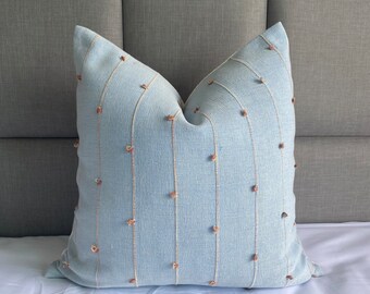 Handmade Cotton Pillow Cover, Chiang Mai Woven Detail