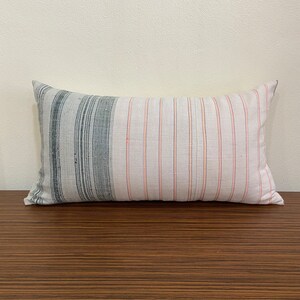 The Chiang Mai pillow,Lumbar pillow,Hmong Fabrics ,vintage Hemp fabrics,The Chiangmai cotton woven,Natural cotton hand woven,Unique  design