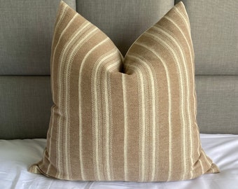 Handwoven Cotton Pillow Cover, Striped Chiang Mai Design