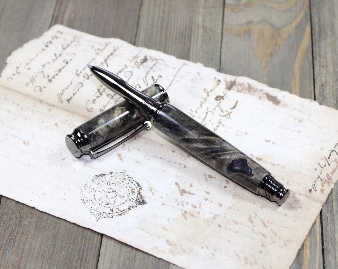 Buckey Burl Virage Rollerball Pen Etsy